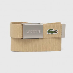 Lacoste curea barbati, culoarea bej