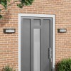 Aplice de exterior 2 pcs Negru 32 x 10 x 10 cm Oțel inoxidabil
