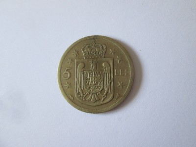 Romania 5 Lei 1930 monetaria Paris foto