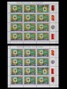 RO 2005 LP 1695b &quot;Muzeul Nat. Filatelic&quot; ,2xmcoli de 12, TB in poz. 2 si 4 , MNH, Istorie, Nestampilat