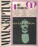 Manuscriptum. Revista Trimestriala - Nr.: 4/1982 * (49) Anul XIII