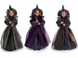 Cumpara ieftin Set 3 figurine Halloween Vrajitoare Befana cu recipient pentru dulciuri cm 21x22x46 H
