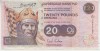 B11 - Bancnota foarte veche - Marea Britanie - Clydesdale - 20 lire sterline