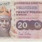 B11 - Bancnota foarte veche - Marea Britanie - Clydesdale - 20 lire sterline