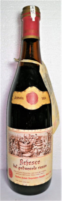 B 62, VIN ROSU REFOSCO DAL PEDUNCOLO ROSSO, Recoltare 1974 CL 72 GR 13 foto