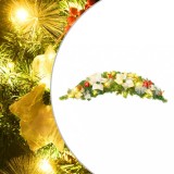VidaXL Arcadă de Crăciun cu lumini LED, verde, 90 cm, PVC