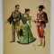 TANARA INSOTITA DE DOI OFITERI , IN UNIFORME DE EPOCA , CROMOLITOGRAFIE , CARTE POSTALA , CLASICA