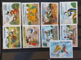 Romania 1986 - Serie Walt Disney,inclusa eroare cu lipsa litera ,,l''-,,Purcelusu Peter'' MNH