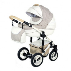 Carucior 3 in 1 Sendo White Beige foto