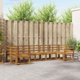 vidaXL Set de canapele de exterior 7 pcs natural Lemn Solid de Acacia 3366917
