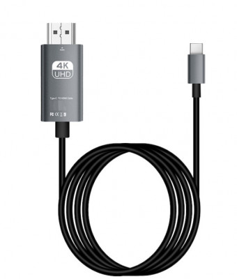 Cablu USB-C HDMI, 4K 60Hz, 1.8 m, USB Type-C la HDMI foto