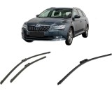 Cumpara ieftin Set 3 stergatoare SKODA SUPERB III Estate (3V5) din 2015-2024, pentru parbriz si luneta fata si spate auto, Bosch Aerotwin-Aerotwin, din cauciuc silic