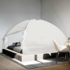 Plasa Tantarilor Mongolia vidaXL, 200x200x130cm, Alba, 220 Ochiuri, Protectie Insecte, Pat Dublu, Poliester