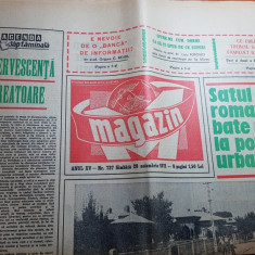 ziarul magazin 20 noiembrie 1971-foto comuna dragomiresti deal,jud. ilfov