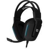 Casti gaming cu fir Aqirys Alya, Microfon, Negru