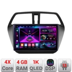 Navigatie Suzuki S-Cross Quad Core A-337 4+64 InCell Display 1K Android Waze USB Navigatie Internet Youtube Radio CarStore Technology