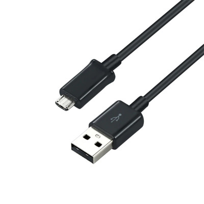 Cablu cu conectori USB tip A tata si microUSB tata, Samsung ECB-DU5ABE, lungime 1m, bulk, negru foto