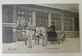 BUCURESTI , MUSCAL CU SANIA TRASA DE CAI , , CARTE POSTALA , INCEPUTUL SEC. XX
