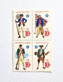 Cumpara ieftin SUA Statele Unite ale Americii bloc de 4 val. MNH 1975 timbre Uniforme Militare, Militar, Nestampilat