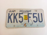 Missouri Inmatriculare USA original, decor de perete