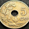 Moneda istorica 5 CENTIMES - BELGIA, anul 1922 *cod 1735 A