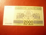 Bancnota 2000 laris Georgia 1993 - emblema Grifoni , necirculat