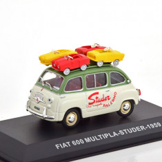 Macheta Fiat 600 Multipla 1959 cu masinute - Altaya 1/43