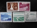 Elvetia-Pro Patria 1954 ,Turism-serie completa-nestampilate, Nestampilat