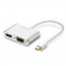 2in1 adaptor Mini DisplayPort Thunderbolt - HDMI 4K / VGA pt Macbook