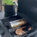 Coș Rotativ Oțel Inoxidabil - Rotire Completă 360 Grade, Organizator Condimente &amp; Ustensile Bucătărie