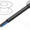 Cablu HELUKABEL H05RR-F 2x2,5mm2 litat Cu gumă negru 300V,500V Clasa 5