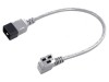 Cablu IEC C19 mamă unghi, IEC C20 tată, 3x1,5mm&sup2;, 0,5m