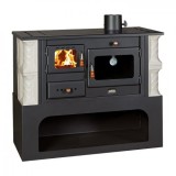 Soba pe lemne, Prity 1P34 K, metalica, 3,2 kg/h, 980 x 450 x 790 - Alb