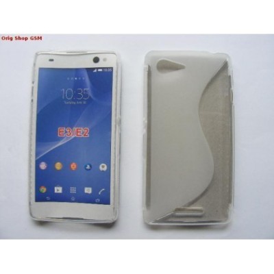 Husa silicon S-line Sony Xperia E3 Transparent foto
