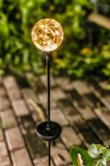 Lampa solara microLED , glob, H 86 cm foto