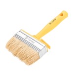 Bidinea 10x3 cm cu par natural si maner plastic pentru vopsele lavabile