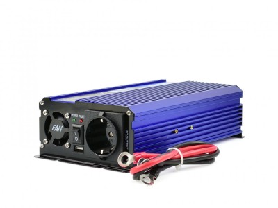 Convertor de tensiune, 24 V / 230 V, 500 W / 1000 W, Geko G17013 foto