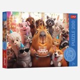 Puzzle Capybara Multicolor pentru Copii (200 de Piese), CMCLASS