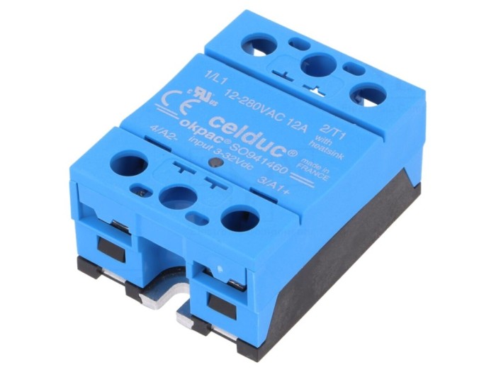 Releu semiconductor 3-32VDC, 12A