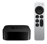 Apple TV 4K (2021), 32GB Flash, Bluetooth, Wi-Fi, LAN (Negru/Argintiu)
