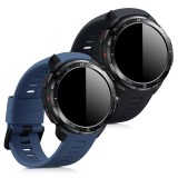 Set 2 curele pentru Honor Watch GS Pro, Silicon, Negru / Albastru, 53585.02, Kwmobile