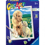 Creart - pictura catel cu pui 20048 Ravensburger