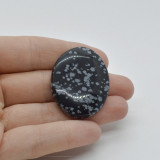 Cabochon obsidian fulg de nea 38x29x7mm c47