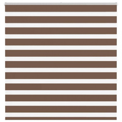 Jaluzea tip zebra maro lățime țesătură 135,9 cm poliester foto