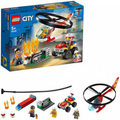 LEGO CITY INTERVENTIE CU ELICOPTERUL DE POMPIERI 60248 foto