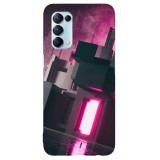 Husa compatibila cu Oppo A52 model Pink Entrance, Silicon, TPU, Viceversa, Transparent, Carcasa