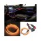 Fir neon auto electroluminiscent El Wire 2m cu lumina Portocalie cu droser si mufa bricheta