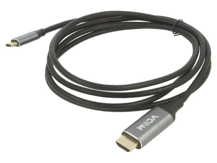 Cablu adaptor HDMI USB C aurit 1,8m