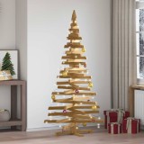 VidaXL Brazi de Crăciun cu suport Maro 180 cm Lemn masiv de pin 42016713