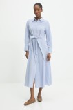 Answear Lab rochie din in midi, evazată